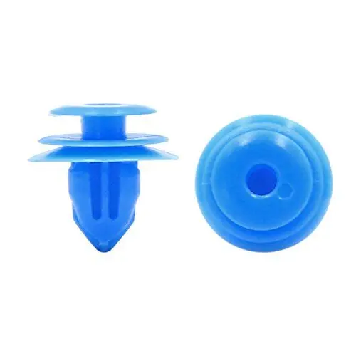 Produktbild: sourcing map 20 Stk Blau Auto Plastik Drucken in Nieten Klipp 9 mm x 12 mm x 18 mm DE de