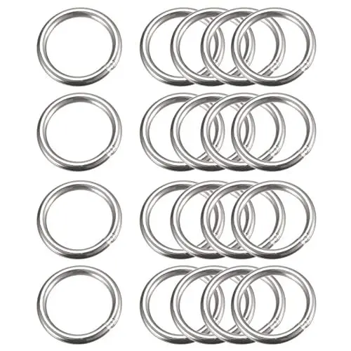 Produktbild: sourcing map 20 Stück O Ringe aus Edelstahl 40mm(1.57