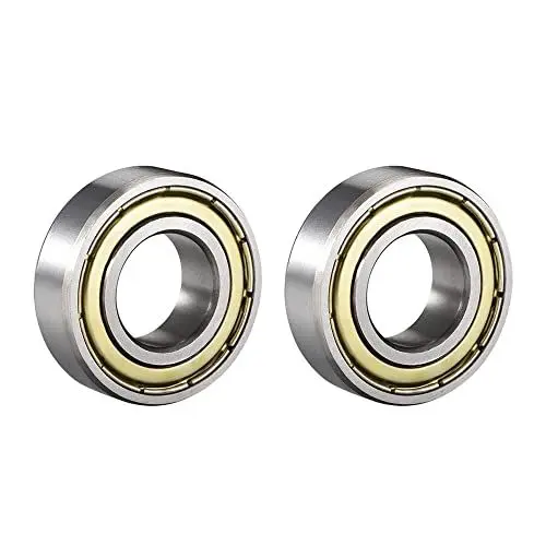 Produktbild: sourcing map 2 Stück 6003ZZ Kugellager Abgedichtet Doppelt Geschirmt Rillenkugellager 17 mm x 35 mm x 10 mm