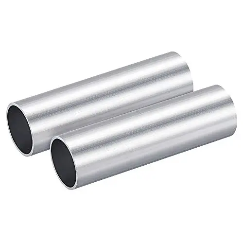 Produktbild: sourcing map 2 Stück 6063 Aluminium Rundrohr 30mm Außendurchmesser Alurohr 27mm Innendurchmesser Aluminiumrohre 100mm Länge Aluprofil Rohr Aluminiumstange Rund Hohler Aluminium Profil Rohre