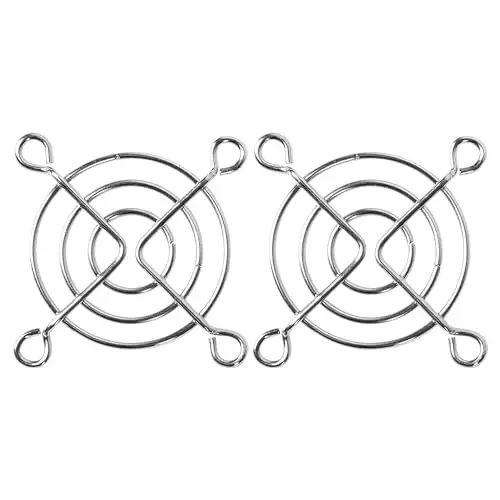 Produktbild: sourcing map 2pcs Lüftergitter Grill Fingerschutz Metall Draht 40mm für Computer CPU Kühler