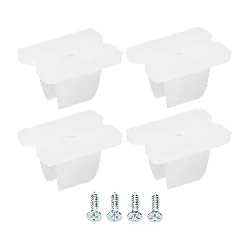 Produktbild: sourcing map 30 Stück wsserdichter LED-Lichtstreifenclips, Befestigungsklemmen, passend für 5 mm bis 6 mm Silikon LED-Lichtstreifenclips wsserdichter LED-Lichtstreifen, durchscheinend