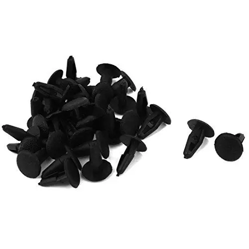 Produktbild: sourcing map 32 Stk. 3mm x 5mm x 13mm Schwarz Kunststoff Niete Verteidiger Clip fuer Auto Stossstange DE de