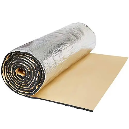 Produktbild: sourcing map 394mil 16.36sqft Anti Dröhn Wärmedämmungsmatte selbstklebend Dämmmatte Auto Motor Audio Schallschutz Akustik Matte 10mm*152cm*100cm