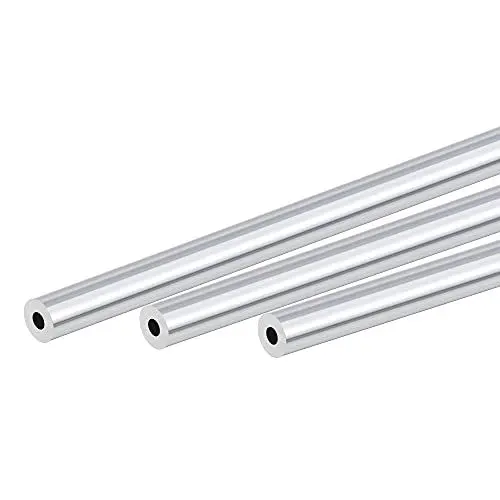 Produktbild: sourcing map 3 Stück 6063 Aluminium Rundrohr Aluminiumrohre 10mm AD 4mm Innendurchmesser 300mm Länge Rohr