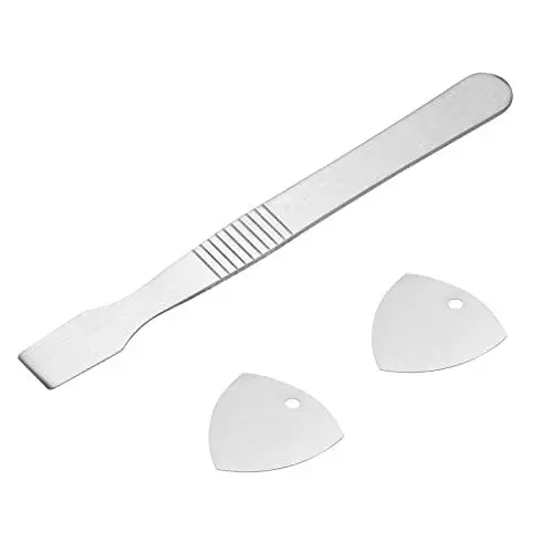 Produktbild: sourcing map 3 Stück Öffnen Hebel Reparatur Werkzeug Kit Edelstahl Mini Hebeleisen Satz für Handy Bildschirm Kleber Entfernung