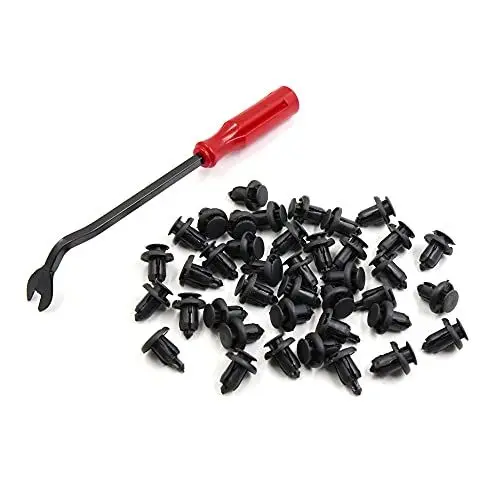 Produktbild: sourcing map 40pcs Plastik Nieten Druck Typ Stoßfänger Kotflügel Clips Entferner für Honda DE de