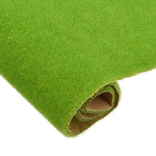 Produktbild: sourcing map 4Stk Kunstgras Matte Realistische für Rasen Deko Tisch Modell 8cmx25cm Hellgrün