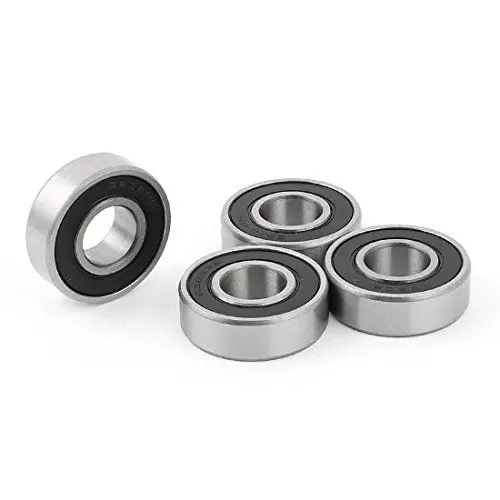 Produktbild: sourcing map 4Stk Rillenkugellager 6202RS 15x35x11mm Rollschuhlaufen Sealed Skating