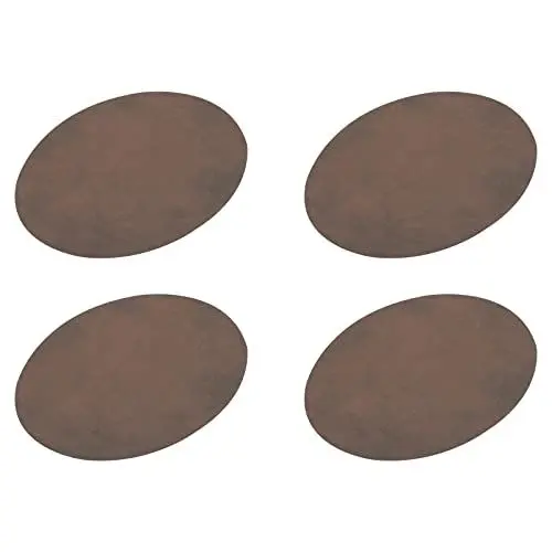 Produktbild: sourcing map 4 Stück Ellbogen Knie Bügeleisen Stoff Patche Reparatur Oval Helle Braun für Kleidung Handwerk Reparatur Kit Rucksack Schuhe Dekoration