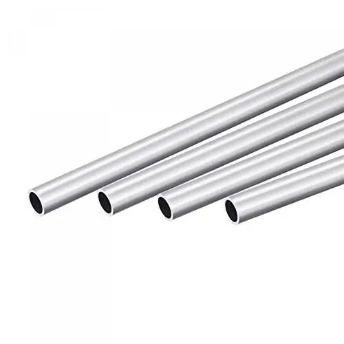Produktbild: sourcing map 4 Stück Rundrohr Aluminiumrohre 15mm Außendurchm. 12mm Innendurchmesser 300mm Länge Rohr 6063 Aluminium