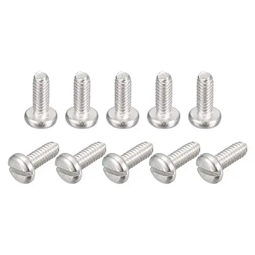 Produktbild: sourcing map 50Stk 304 Edelstahl Maschinenschrauben M2x5mm Geschlitzt Antrieb Bindekopf Schraube Bolzen