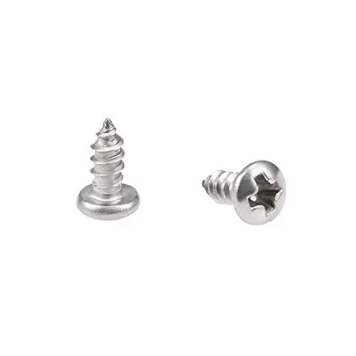 Produktbild: sourcing map 50stk. Selbstschneidend Schrauben Kreuzschlitzkopf 316 Edelstahl Anschluss Bolzen 2.2x5mm