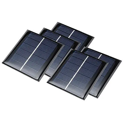 Produktbild: sourcing map 5Stk 3V 100mA Poly Mini Solar Paneel DIY für Phone Ladegerät 70mmx70mm DE de