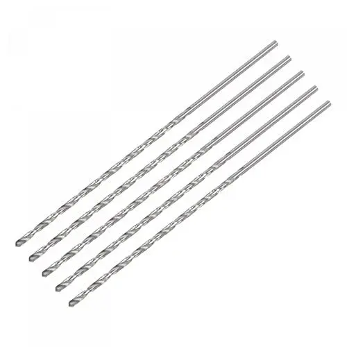 Produktbild: sourcing map 5Stk. Mini Mikro Spiralbohrer 2mm extra langer Metallbohrer 100mm Aluminiumlegierung
