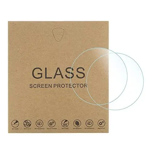 Produktbild: sourcing map 5Stk Uhr Glas Bildschirm Schutzfolien 35mm HD Temperiert Glas Hohe AL Kratzfest 9H Härte 2.5D Smartwatch Bildschirm Folie, geeignet für die flache Armbanduhr
