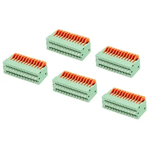 Produktbild: sourcing map 5 Packungen PCB Federklemme Blockanschluss KF141V 150V 2A 2.54mm 12 Positionen für Leiterplatten Elektronik Computer