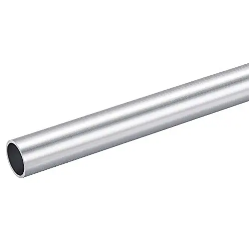 Produktbild: sourcing map 6063 Aluminium Rundrohr 20mm Außendurchmesser Alurohr 17mm Innendurchmesser Aluminiumrohre 200mm Länge Aluprofil Rohr Aluminiumstange Rund Hohler Aluminium Profil Rohre