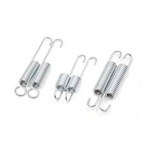 Produktbild: sourcing map 6 Stück Ring Metall Motorrad Kickstand Kick Seitenständer Frühling Silber Ton