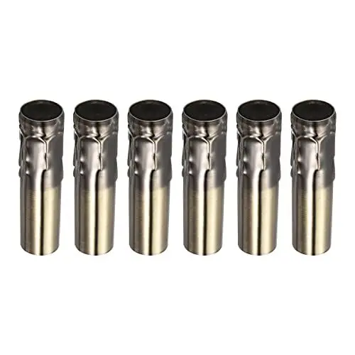 Produktbild: sourcing map 6er Pack Kerzen Buchse Abdeckungen Kronleuchter Glühbirne Halter Bronze