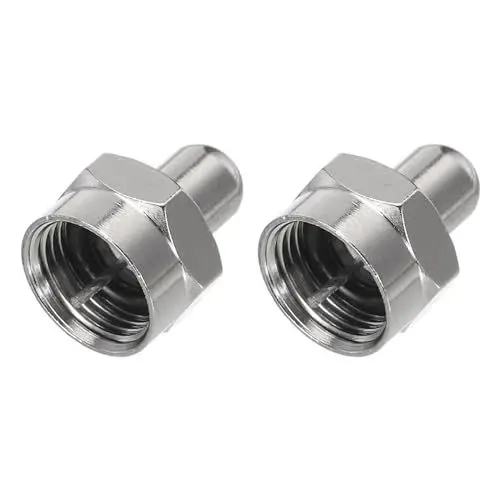 Produktbild: sourcing map 75 Ohm Koax Kappe Koaxial Terminator 2Stk F Stecker RF Endkappen Adapter Wasserdicht Dustproof für TV Antenna Amplifier Verteiler Koaxialkabel