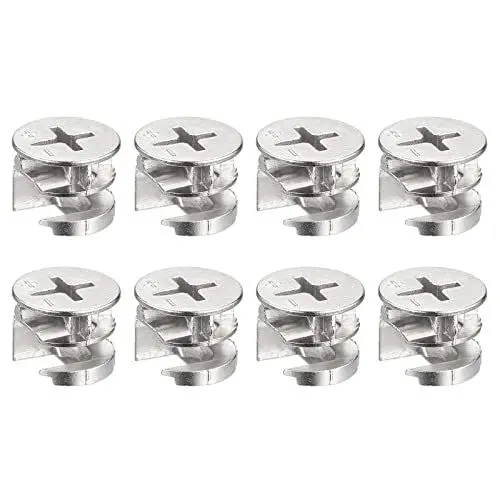 Produktbild: sourcing map 8 Stück Nocken Verschlussmutter für Möbel 15x12mm Gelenkverbinder Verriegelung Mutter Möbel Verbindung Nockenverschraubung