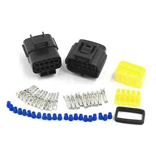 Produktbild: sourcing map Auto 10-polig Elektrisch Wasserfest 2.0mm AWG Draht Verbindung Stecker