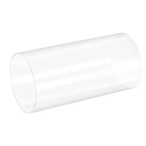 Produktbild: sourcing map PVC Transparent Rohr, Innendurchmesser 96mm Durchmesser 100mm LÄNGE 200mm Acryl Kunststoffrohr für Lampenbau, Stehlampen, Möbel
