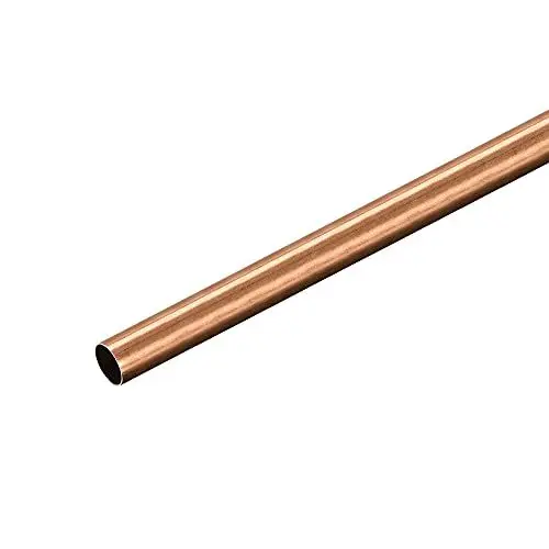 Produktbild: sourcing map Kupfer Rundrohr 8mm AD 0,25mm Wandstärke 300mm Länge Rohr Schlauch
