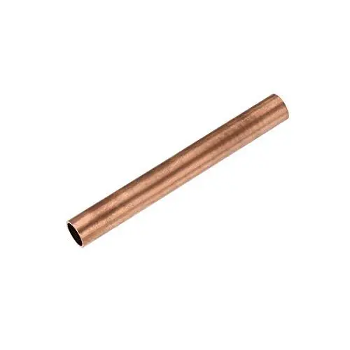 Produktbild: sourcing map Kupfer Rundrohr Schlauch mit Korrosionsbeständigkeit Gerades Rohr 12mm OD 100mm Länge 1mm Wandstärke