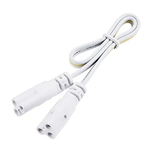 Produktbild: sourcing map Lampen Verbindungskabel für T4 T5 T8 LED Schlauch, 30cm 3 Pin Doppelend Licht Verbindungskabel Verlängerungskabel Packung von 2