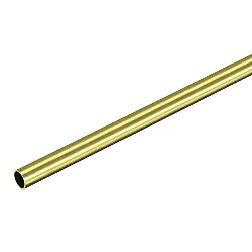 Produktbild: sourcing map Messing Rundrohr 8mm Außendurchm. 0.5mm Wandstärke 20cm Länge Rohr