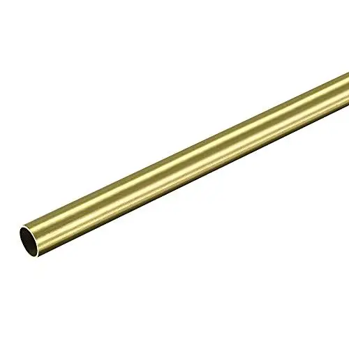 Produktbild: sourcing map Messing Rundrohr 9mm Außendurchm. 0.5mm Wandstärke 200mm Länge Rohr