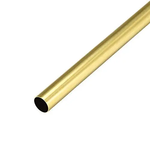 Produktbild: sourcing map Messing Rundrohr Nahtlose Rohrleitung 300mm Länge 15mm ä.D. 0,5mm Wandstärke