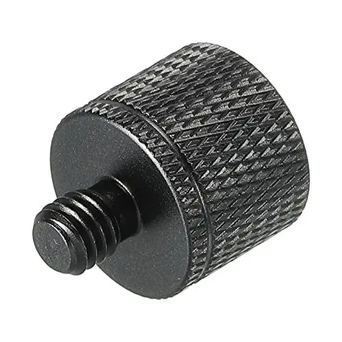 Produktbild: sourcing map Mikrofonständer Adapter 1/4 Buchse auf M6 Stecker Kamera Schraube Schwarz