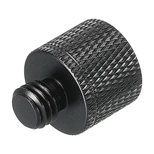 Produktbild: sourcing map Mikrofonständer Adapter 3/8 Buchse auf M8 Stecker Kamera Schraube Schwarz