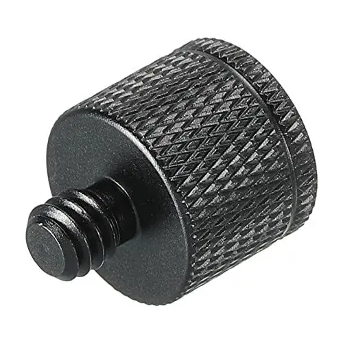 Produktbild: sourcing map Mikrofonständer Adapter M8 Buchse x 1/4 Stecker Kamera Schraube Schwarz