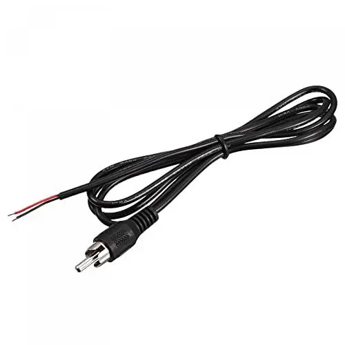 Produktbild: sourcing map Paket von 2 RCA Stecker Buchse Adapter auf Blankdraht RCA für Verstärker Kabel