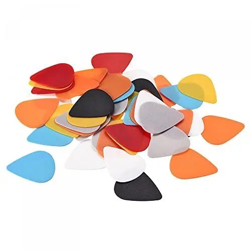 Produktbild: sourcing map Paket von 50 Picks 1mm für Akustikgitarre E-Gitarre Bassgitarre Mehrfarbig