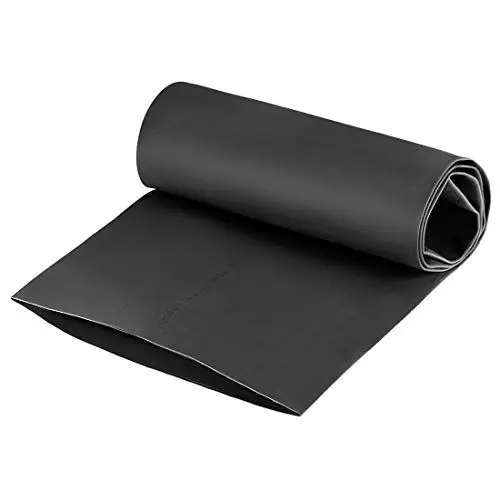 Produktbild: sourcing map Wasserdicht Schrumpfschlauch 150mm Durchm 240mm Flache Breite Schrumpfverhältnis 2:1 Kabelschutzschlauch for Elektrische Isolierung Schlauch 1m Länge PE Schrumpfschlauch Schwarz