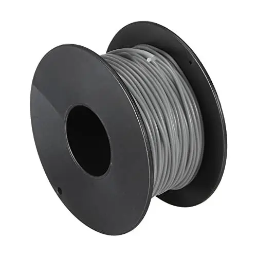 Produktbild: sourcing map 1 mm² 28AWG Elektrischer Draht Kabel, 30 Meter Silikonkabel Flexibel Verzinntes Kupfer Hochtemperatur Anschluss Kabel für Auto Modell Elektrogeräte Bastler, Grau