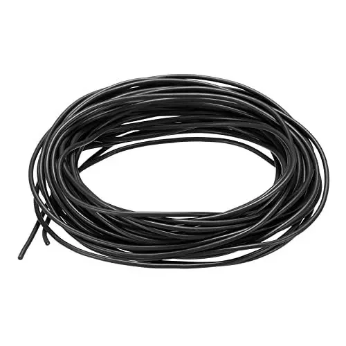 Produktbild: sourcing map Silikon Draht 28AWG 28 Messgerät Flexibel Verzinntes Kupfer Standard Hochtemperatur Anschluss Kabel Schwarz 6m/20ft für Auto Modell Manipulatoren Elektrogeräte Bastler