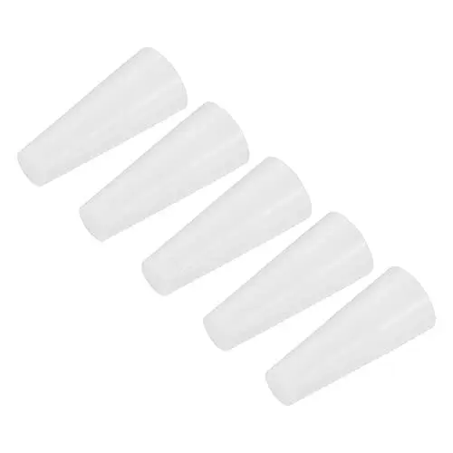 Produktbild: sourcing map Silikon Gummi Konisch Stecker 6mm bis 11mm Solid Weiß für Pulverisierung Lackierung Eloxierung Beschichtung Sandstrahlen Labor Verwendung