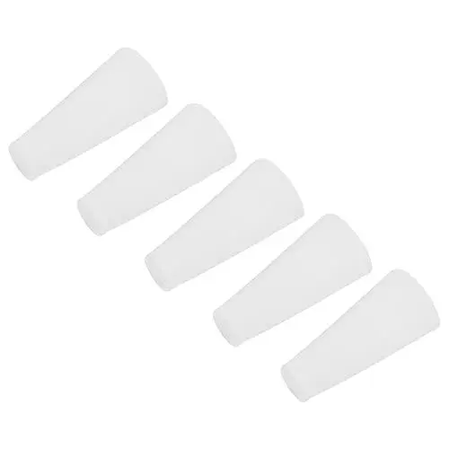 Produktbild: sourcing map Silikon Gummi Konisch Stecker 7mm bis 12mm Solid Weiß für Pulverisierung Lackierung Eloxierung Beschichtung Sandstrahlen Labor Verwendung
