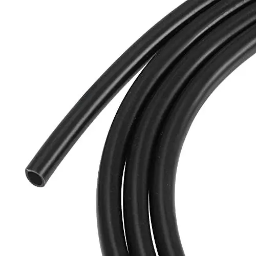 Produktbild: sourcing map Silikonschlauch Schlauch 3mm ID 4mm OD 6,6 ft Schwarz Hochtemperatur für Wasserschlauch Luftschlauch
