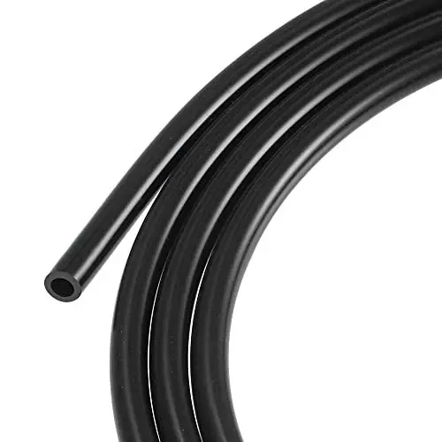 Produktbild: sourcing map Silikonschlauch Schlauch 4mm ID 6mm OD 8ft Schwarz Hochtemperatur für Wasserschlauch Luftschlauch