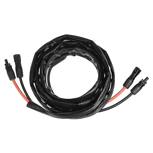 Produktbild: sourcing map Solarkabel 10mm² Verlängerung 4,5 Meter Verzinnten Kupfer 1500V Photovoltaik Kabel mit Wellrohr für Solarpanel Wechselrichter Laderegler