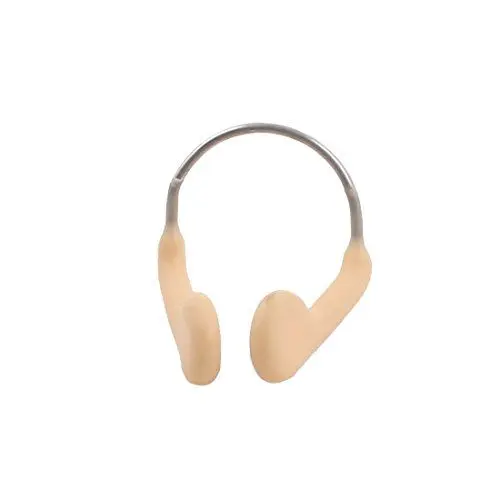Produktbild: sourcing map Unisex Nasenklammer Schwimmen Anti-Rutsch Wasser Beschützer Silikon Nasenclip Nasenklammer Beige