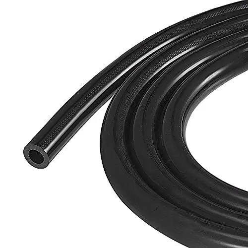 Produktbild: sourcing map Vakuum Silikonschlauch 8mm Innendurchm. 14mm Außendurchm. 3 mm Wanddicker Schlauch für Motor 1.5m Schwarz