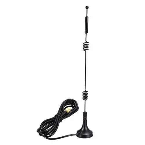 Produktbild: sourcing map WiFi Antenne Verlängerungskabel mit Magnetfuß Kompatibel Bluetooth/Zigbee Antenne 12dBi RG174 SMA Male Elbow 2,4/5 / 5,8 GHz 2M Kabel
